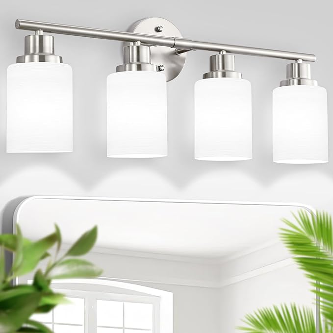 Guliaofo 4-Light Brushed Nickel Vanity Lights - Image 8