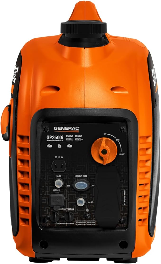 Generac 2, 500-Watt Gas Powered Portable Inverter Generator - Image 7