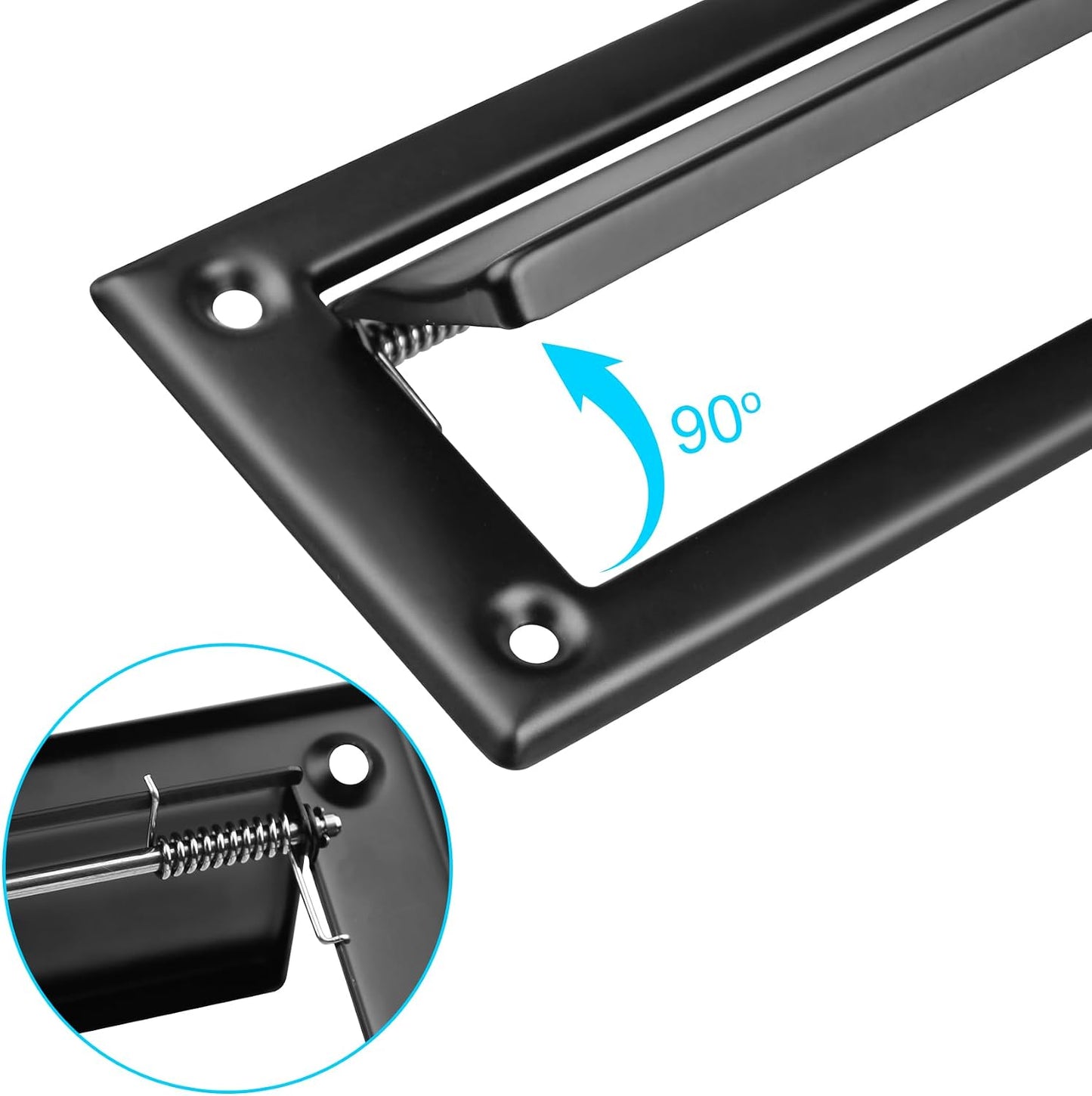 1 Pack Mail Slot, 13 inch, Well Made Stainless Steel Door Mail Slots for Front Door, Matte Black