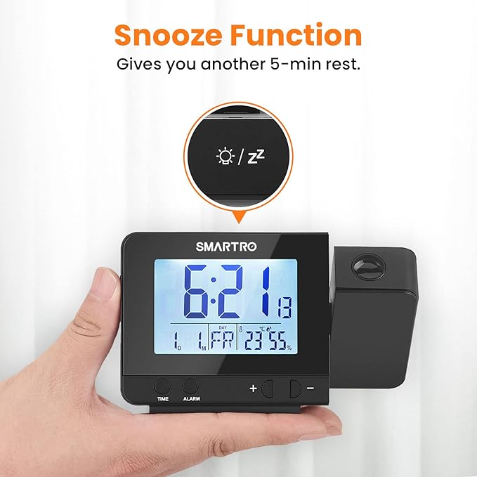 SMARTRO Digital Projection Alarm Clock - Image 9