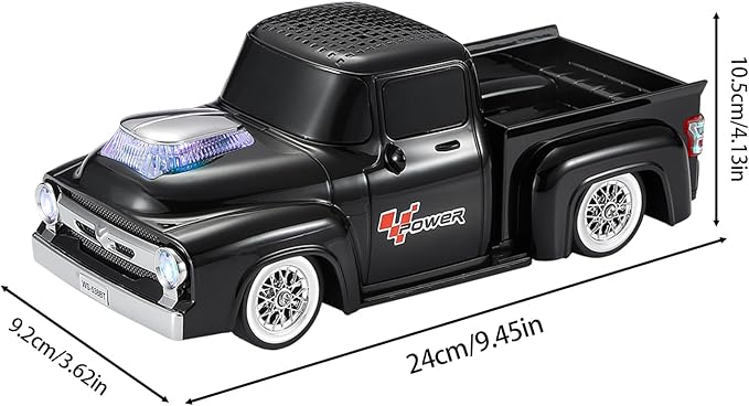 WSTER WS-538 Retro Pickup Truck Bluetooth Replica Speaker – Portable Wireless - Image 9