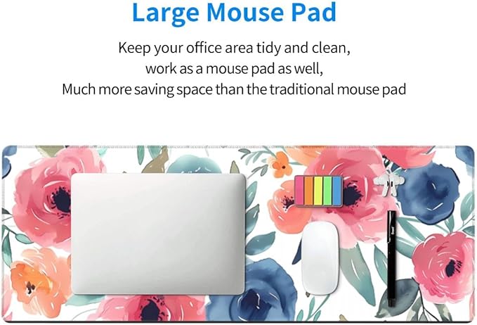 CANFLASHION Desk Pad, Office Desk Mat 31.5"×11.8" Large Gaming Mouse Pad - Image 6