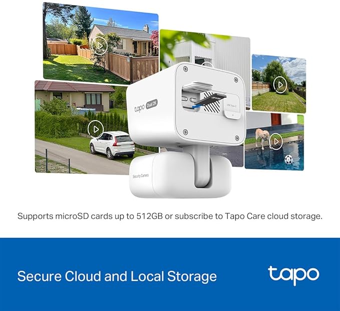 Tapo 2K Dual Lens Pan/Tilt Security Battery Camera Wireless w/Solar Panel - Image 11