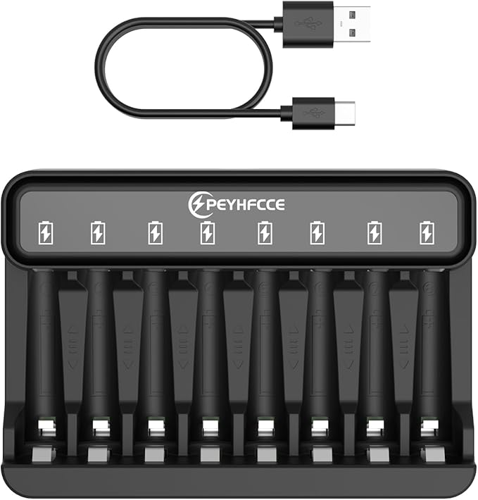 PEYHFCCE AA AAA 8 Bay Battery Charger - Image 8
