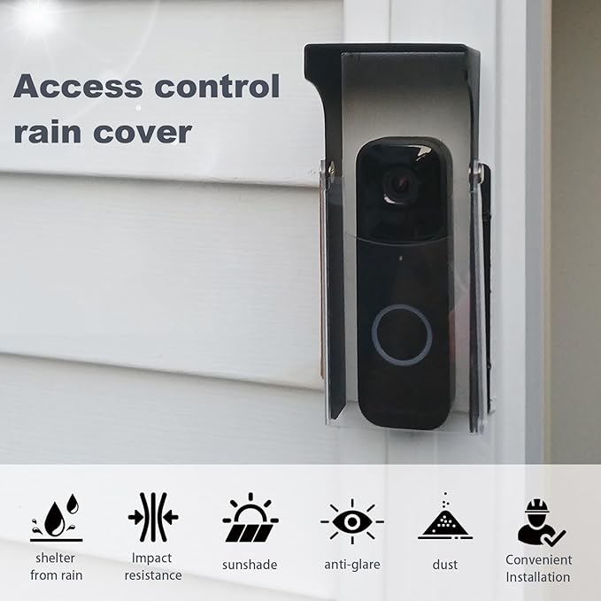 "Black Doorbell Rain Cover - Image 9