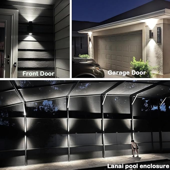 rosykite Dusk to Dawn Outdoor Wall Lighting, Double Up Down Aluminum Waterproof - Image 10