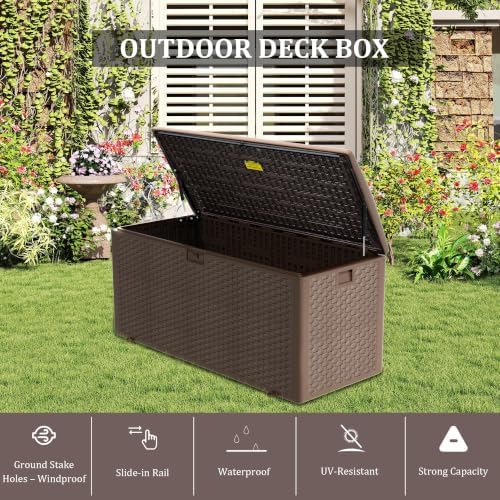 180gal pro brown blow - molded outdoor deck, view 9