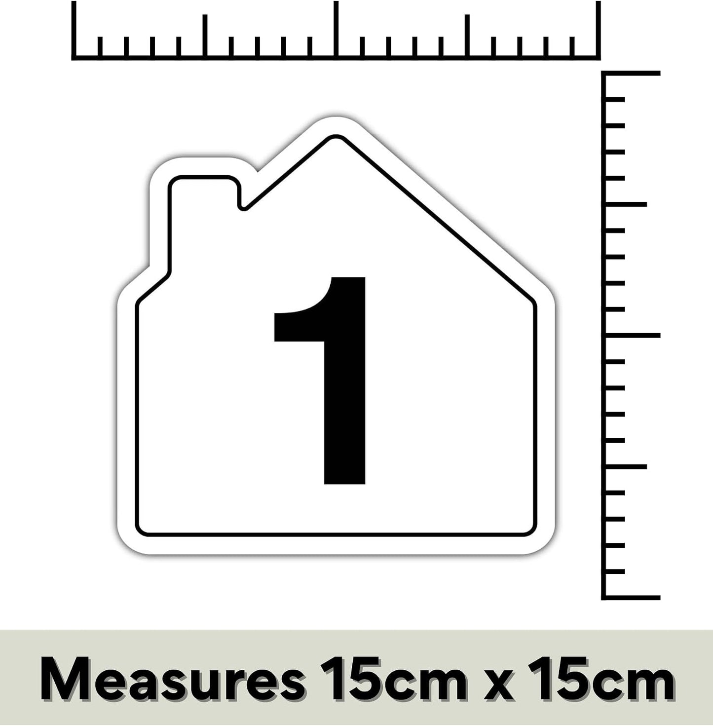 V Safety Number 31 Wheelie Bin Sticker – House Numbers Design Bin Stickers Numbers 1–99 – 150mm x 150mm Durable Waterproof Vinyl Labels for Wheelie Bins – Outdoor House Number Sticker