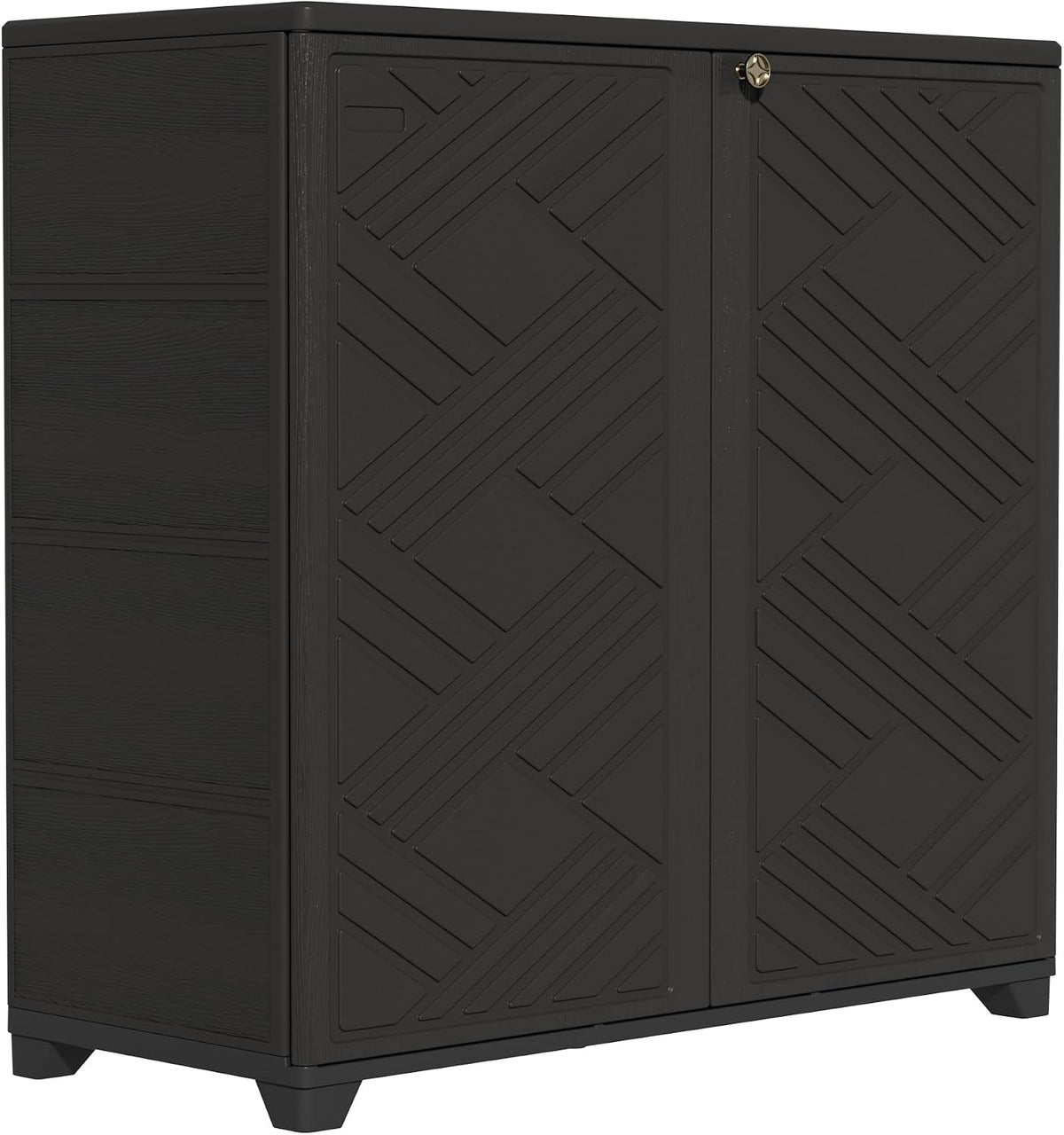 zzm indoor/outdoor storage cabinet waterproof, 34"x15"x34" plastic outdoor, main product view