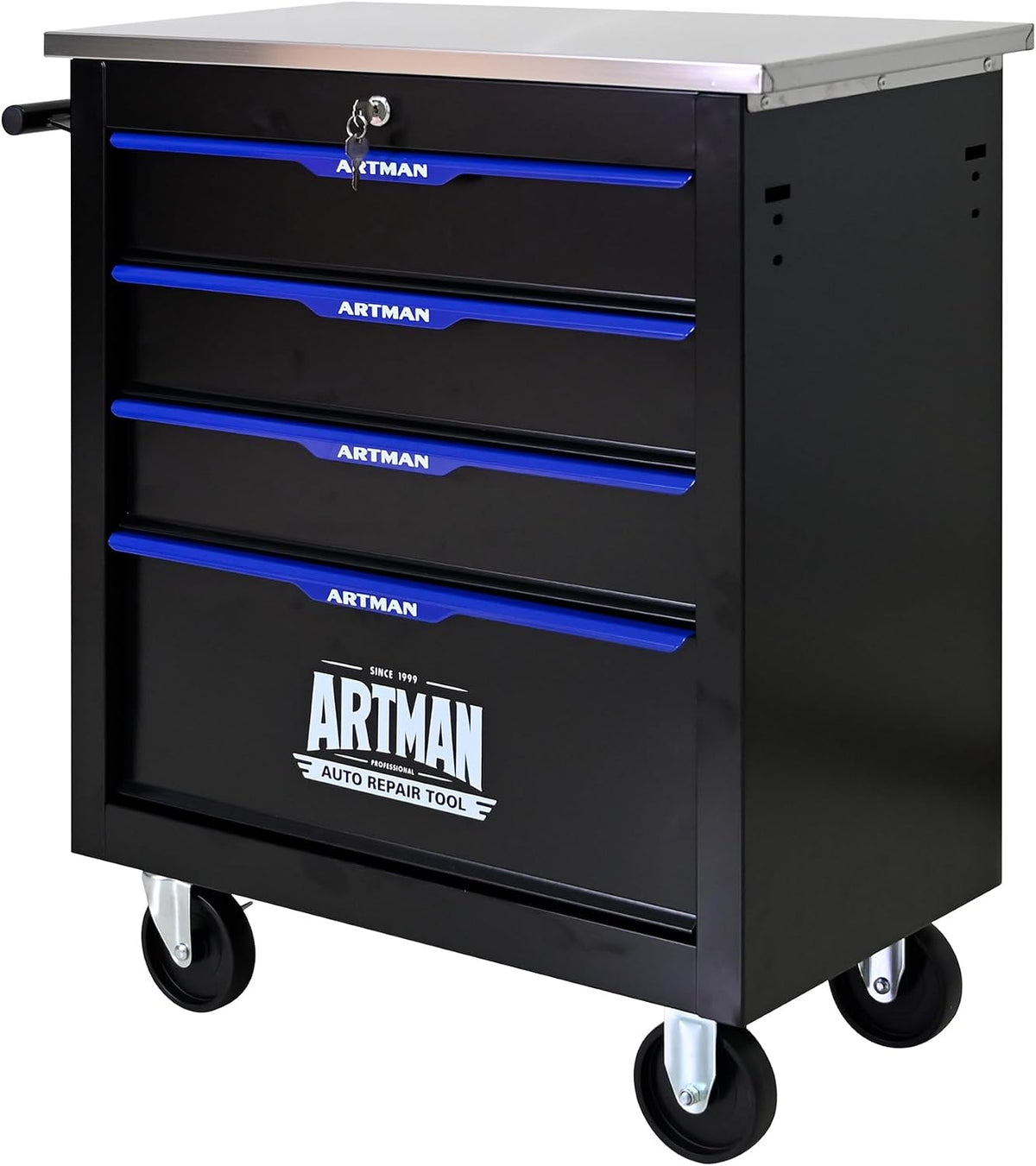4-drawer tool chest with wheels, combinable rolling tool, main product view