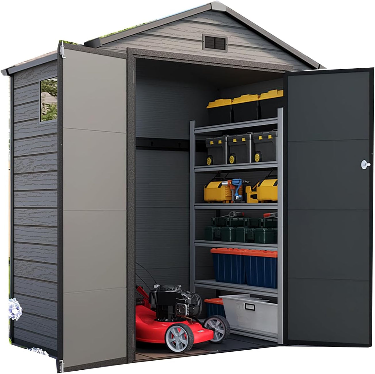 quictent 10x19 ft storage shed, main product view