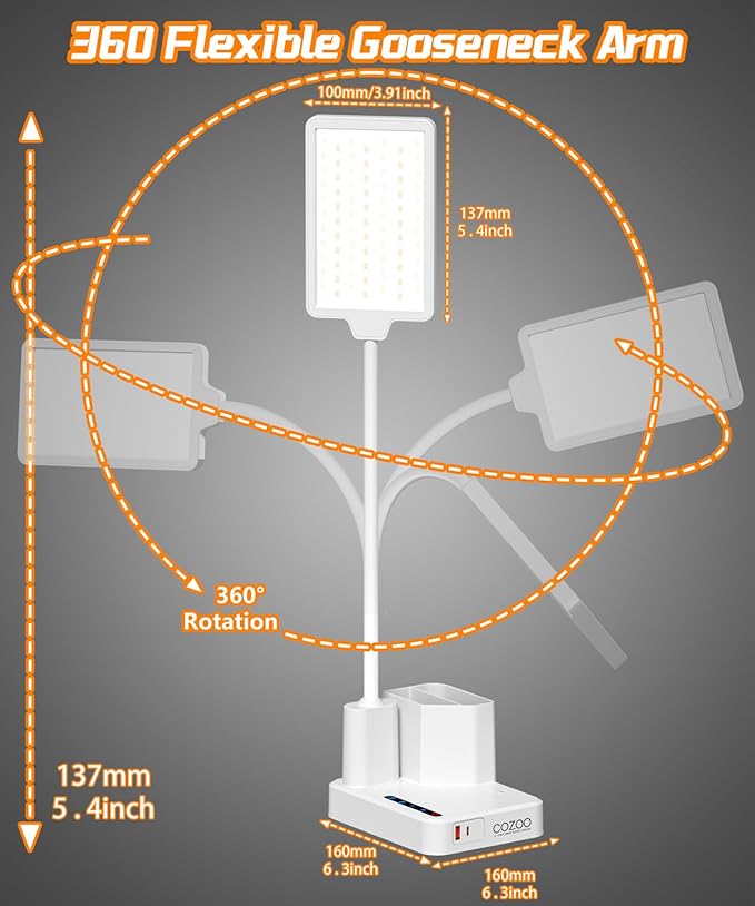 Desk Lamp, LED Desk Lamps for Home Office - Image 8