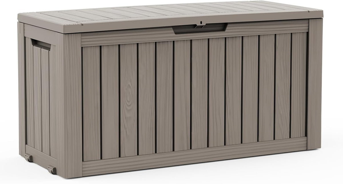drato 90 gallon deck boxes outdoor waterproof, resin, main product view