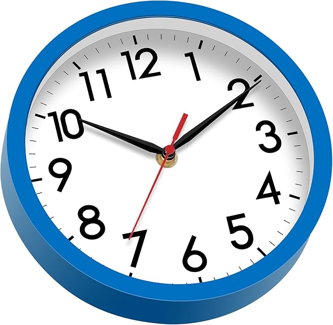AKCISOT Wall Clock 8 Inch Silent Non-Ticking Modern Clocks Battery Operated - Image 9
