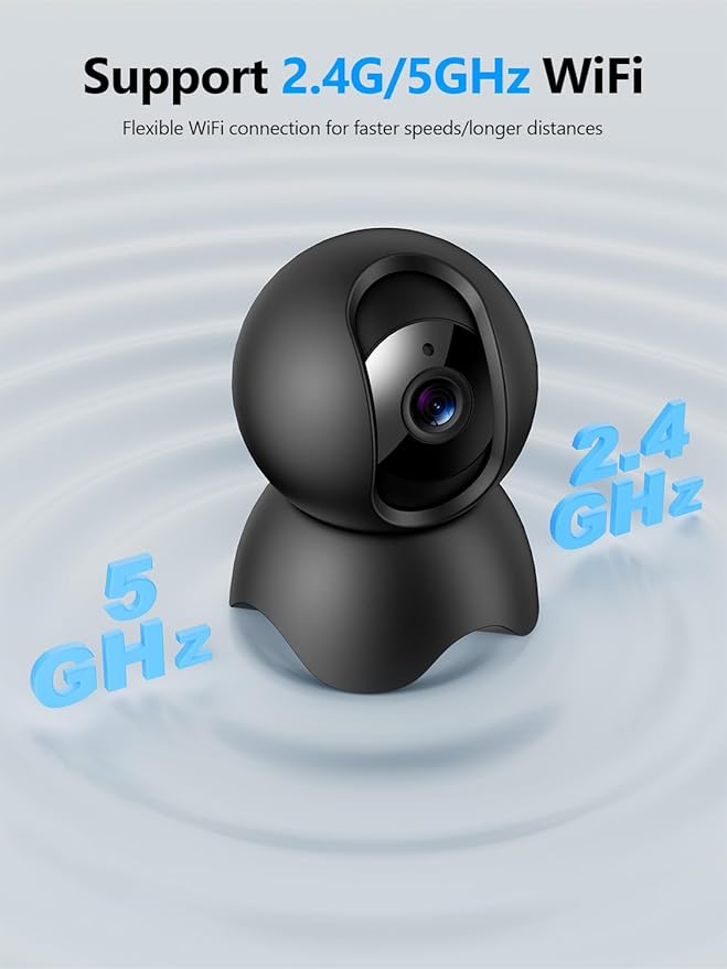 YYSY 2K 2.4GHz & 5GHz Indoor Security Camera, 2 Packs Pet/Dog/Baby Security - Image 9