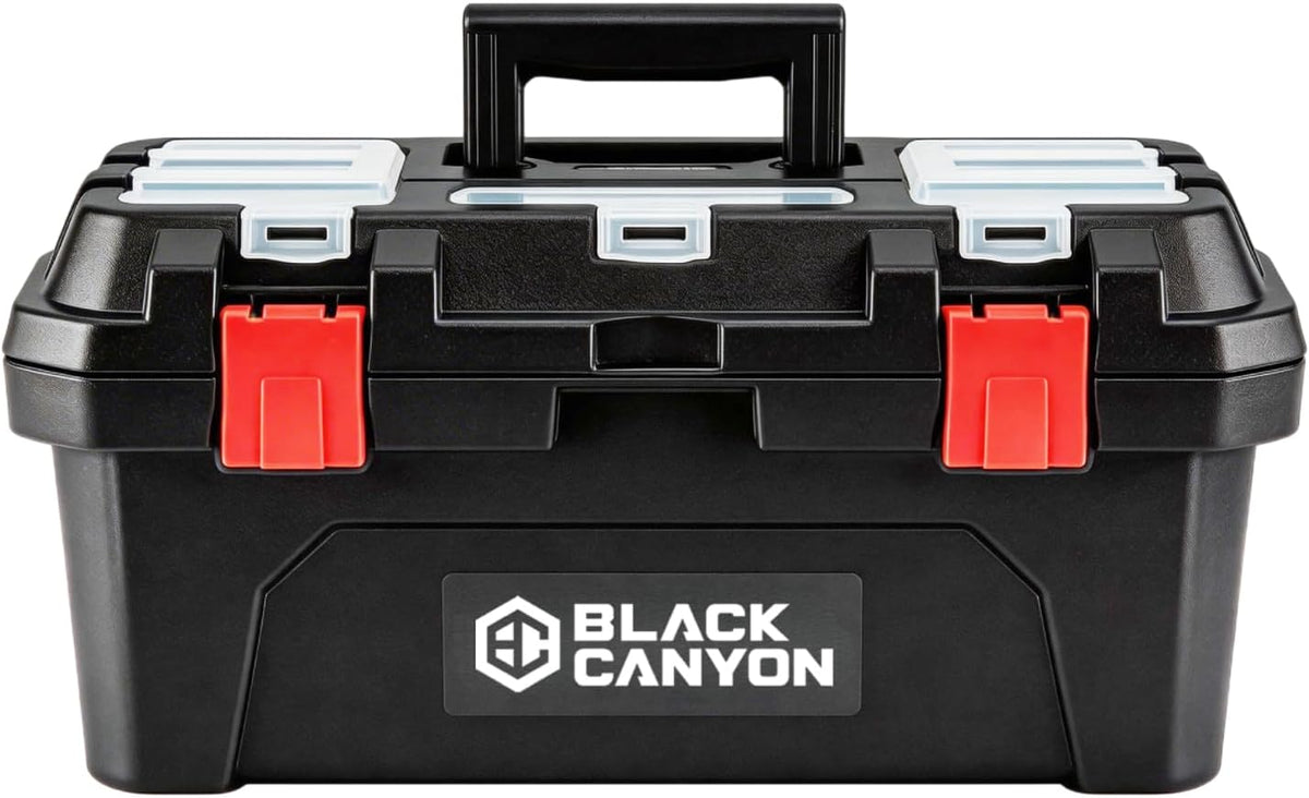 black canyon 19 inch portable plastic tool box, main product view