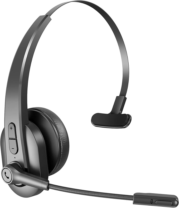 Sarevile Wireless Headset with Microphone, Zoom Skype Mettings, On Ear - Image 2