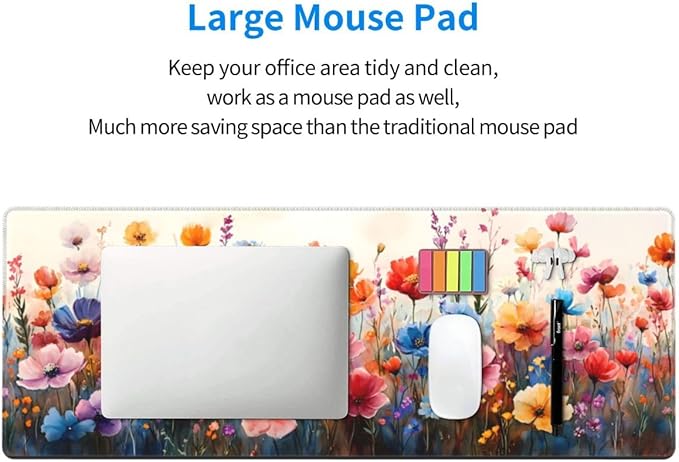 CANFLASHION Desk Pad, Office Desk Mat 31.5"×11.8" Large Gaming Mouse Pad - Image 6