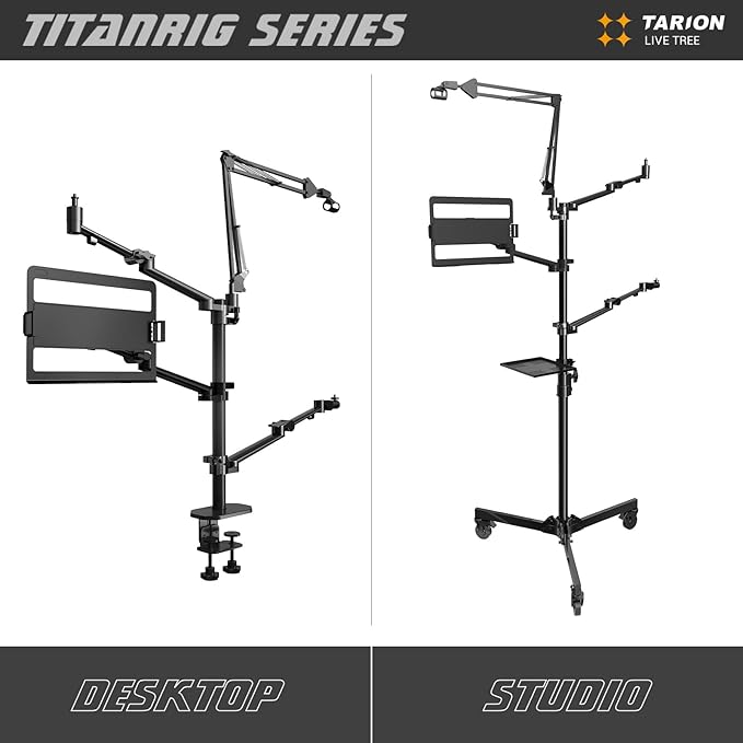 TARION Overhead Camera Desk Mount: 4-in-1 Heavy Duty Mount Set - Image 9