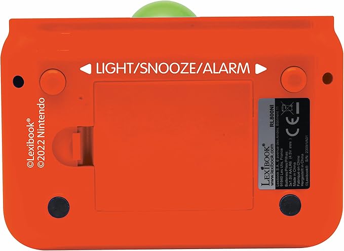 LEXiBOOK, Super Mario, Yoshi Nightlight Alarm Clock, Sounds and Melodies - Image 7