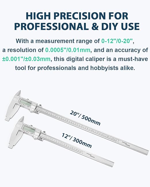 Mxmoonfree 12-Inch Digital Caliper - Image 7