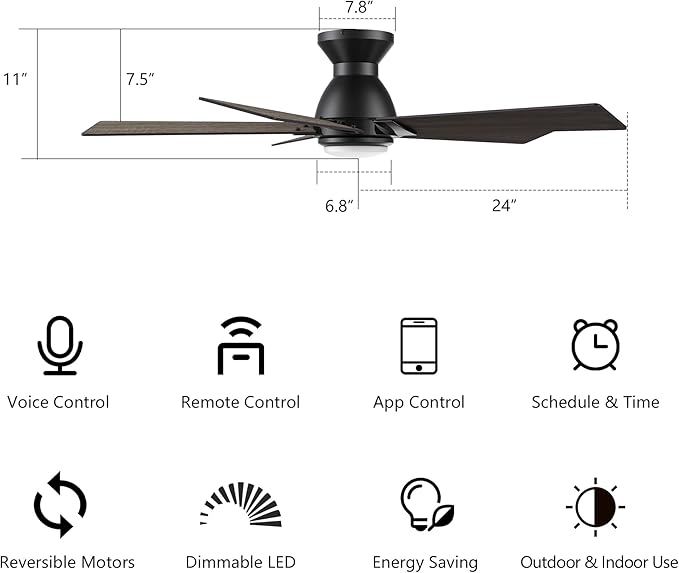 SMAAIR 48 Inch Smart Ceiling Fan - Image 8