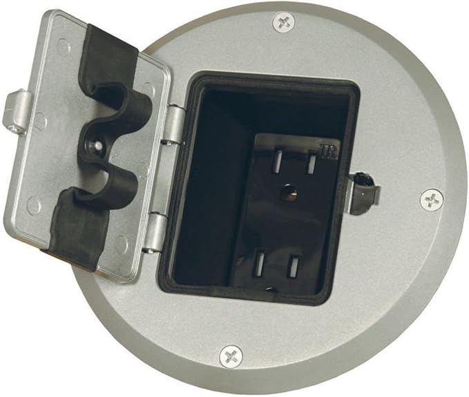 RACO 6239SS Floor Kit with Recessed Duplex 15A TR Device and Adjustable Steel - Image 7