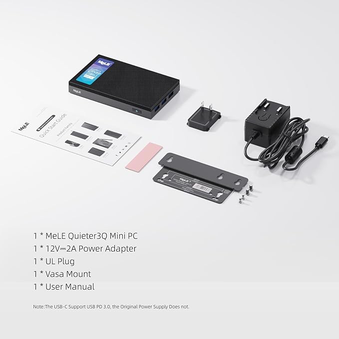 MeLE Fanless Mini PC Quieter3Q 11th Gen N5100 8GB 256GB, Micro Computer WiFi 5 - Image 8