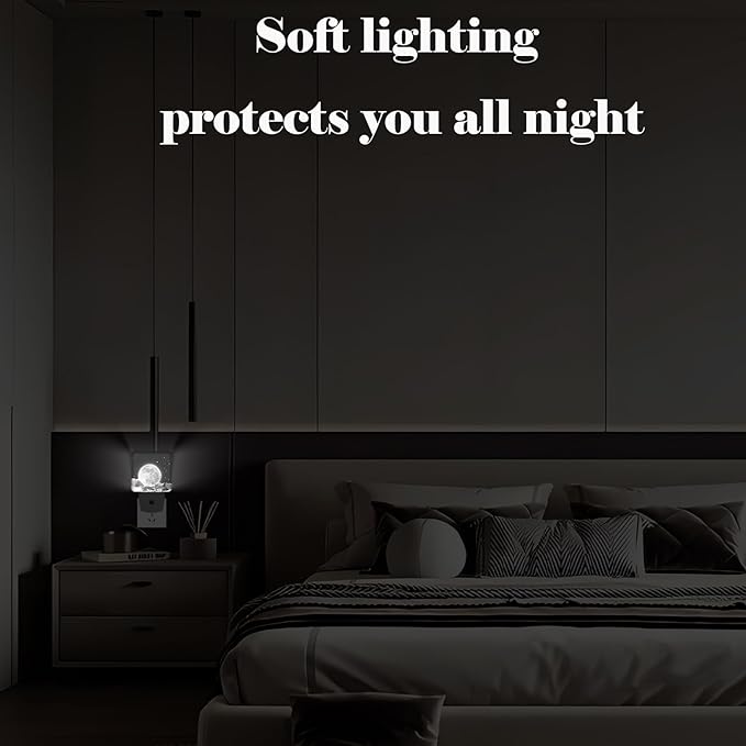 FSHVQKD Moon in Cloud Night Light, Plug-in Nightlights Auto Sensor Night Lamp - Image 7