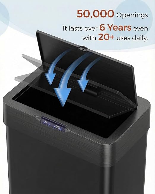 TLSUNNY 18.5 Gallon Motion Sensor Trash Can, Touchless Automatic Garbage Can - Image 9