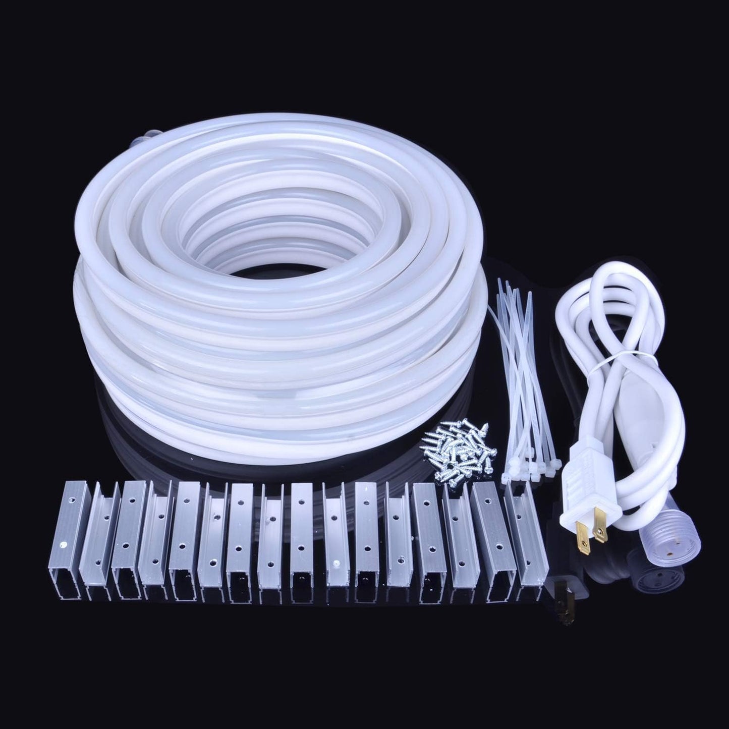 33FT Blue Neon Strip Lights, AC 110V 1200LED for in/Outdoor Lights | Neon Rope Lights Outdoor Waterproof Strip lights AC Plug-in 8X16MM Connectable Flexible for Bedroom Patio Party Camping DIY