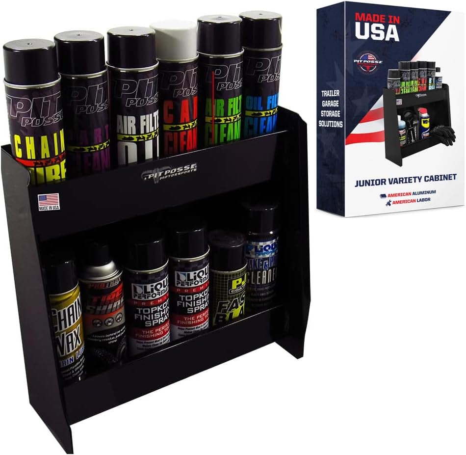pit posse 604bk black junior variety shelf storage, main product view