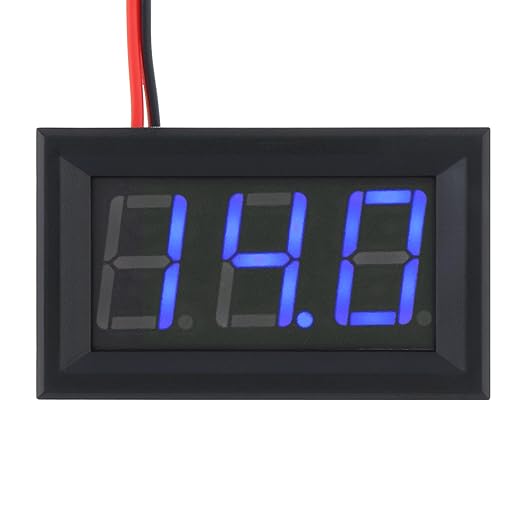 DiGiYes 5 Pack DC 5-120V Digital Mini Voltmeter 2 Wire 0.56 inch LED Display - Image 9