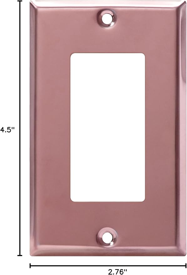 ENERLITES Decorator Switch Metal Wall Plate, Stainless Steel Outlet Cover - Image 8