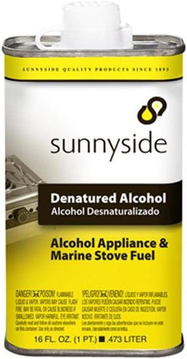Sunnyside Corporation 83416 1 Pint Denatured Alcohol Solvent