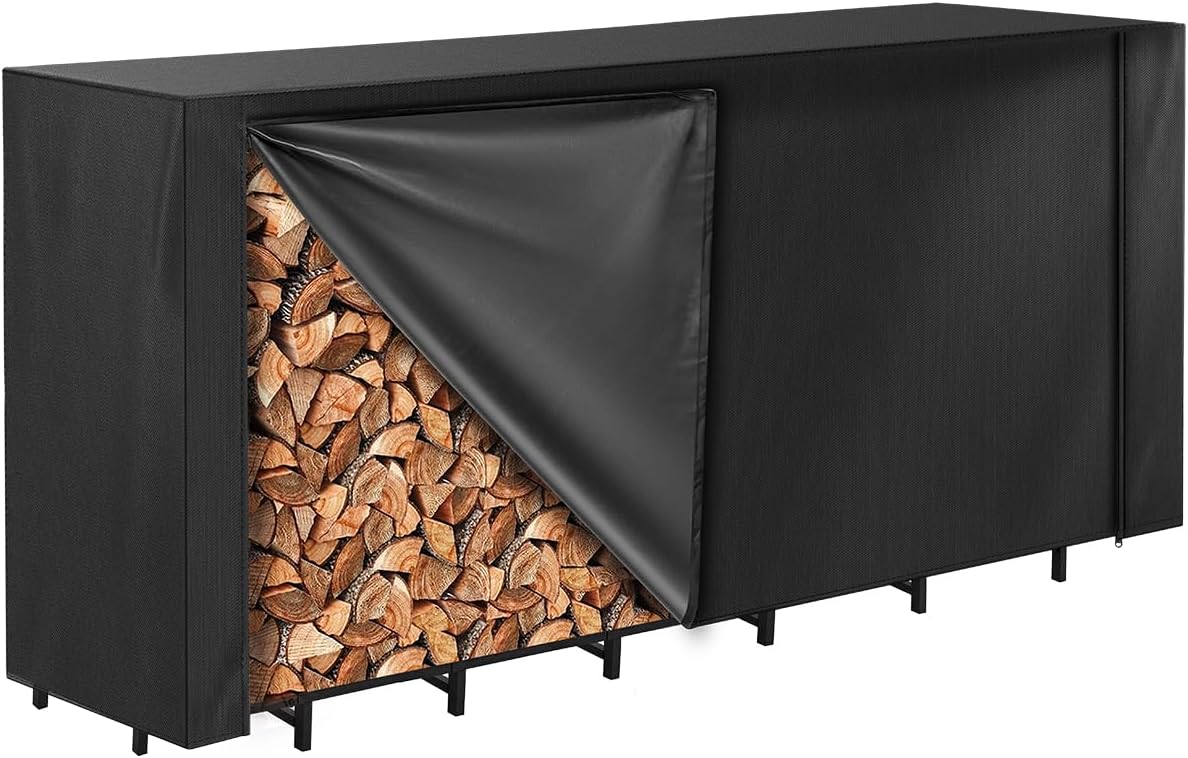 vailge firewood rack cover 8ft, waterproof firewood rack, main product view
