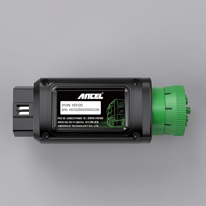 ANCEL HD120 Heavy Duty Truck Scanner - Image 9