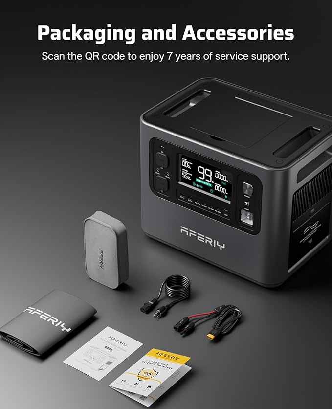 AFERIY P210 Portable Power Station 2400W, 2048Wh LiFePO4 Battery Generator - Image 8