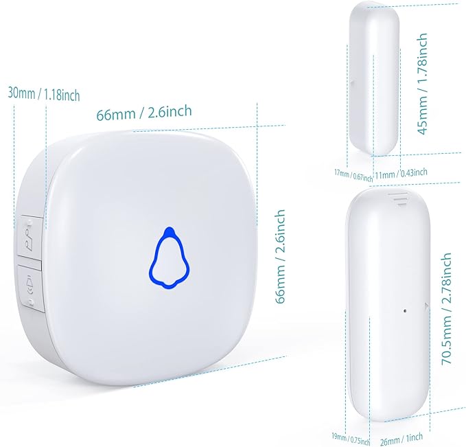 METAK Door Chime, Wireless Door Open Contact Sensor Alarm - Image 7