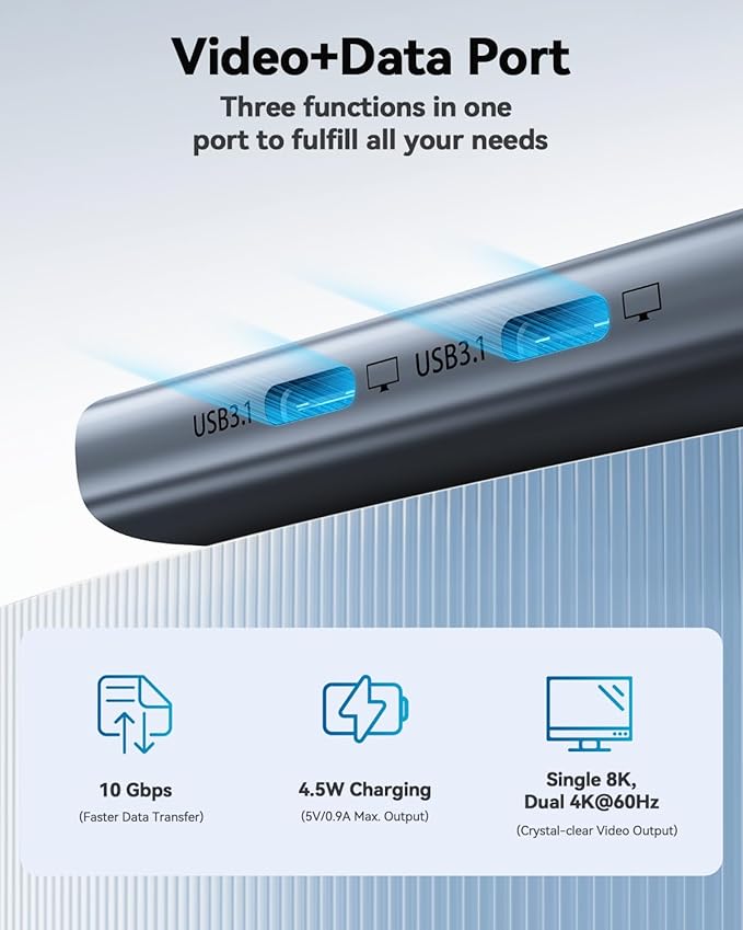 QGeeM USB C Hub, Type C Splitter Extender - Image 7