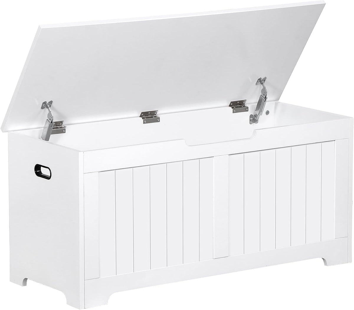 wooden storage chest box with flip-top lid &, main product view