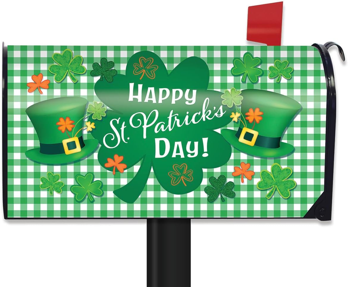 Briarwood Lane Mailbox Cover - Standard Size - Celebrate St. Patrick's Day for St. Patrick's Day Mailbox Cover