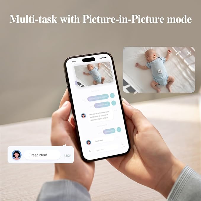 Sense-U AI 2.5K PTZ Baby Camera Monitor - Image 8