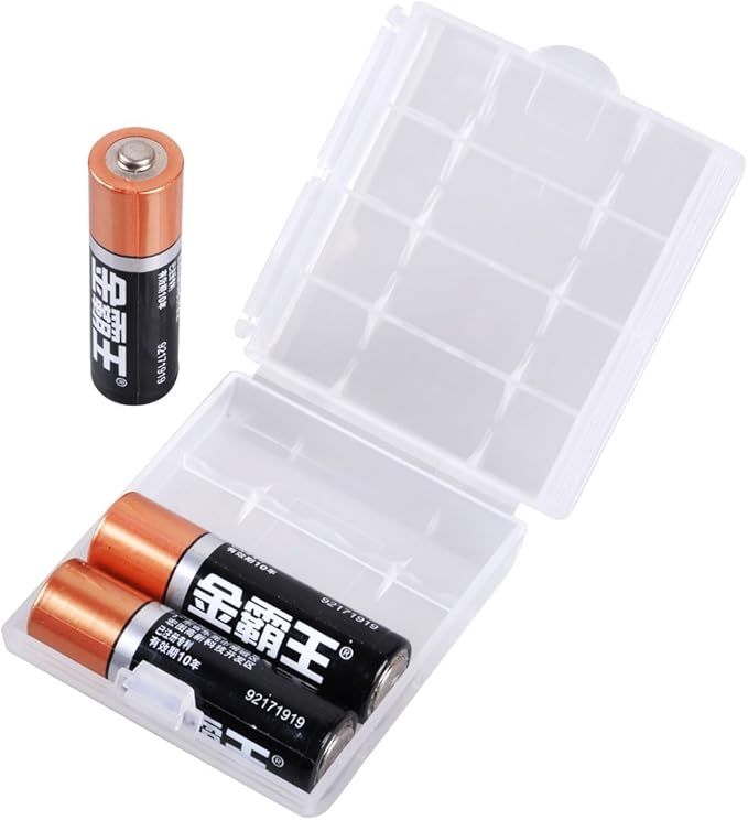 KEEPOW 12 Pcs AA/AAA Battery Storage Case Holder Box - Image 8