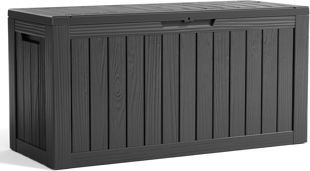 easyup 80 gal resin outdoor storage box waterproof, main product view