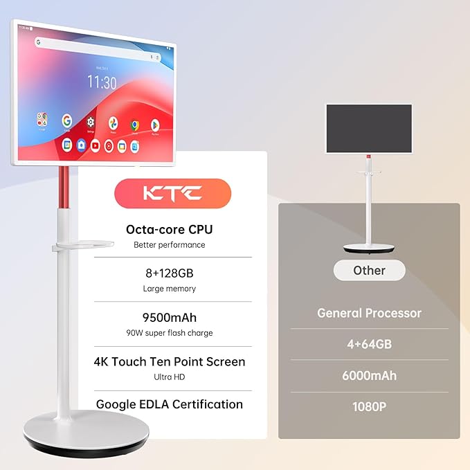KTC 32 Inch MegPad 4K Touchscreen Smart Portable TV Monitor - Image 9