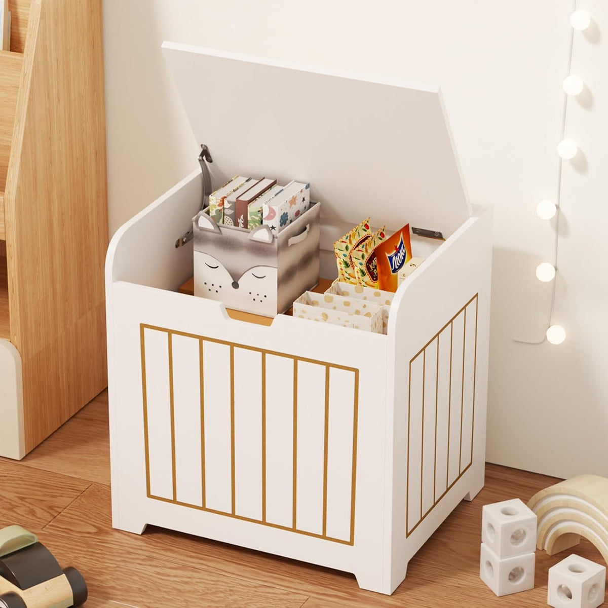 aenuert storage chests, small cube organizer box,wooden entryway, main product view