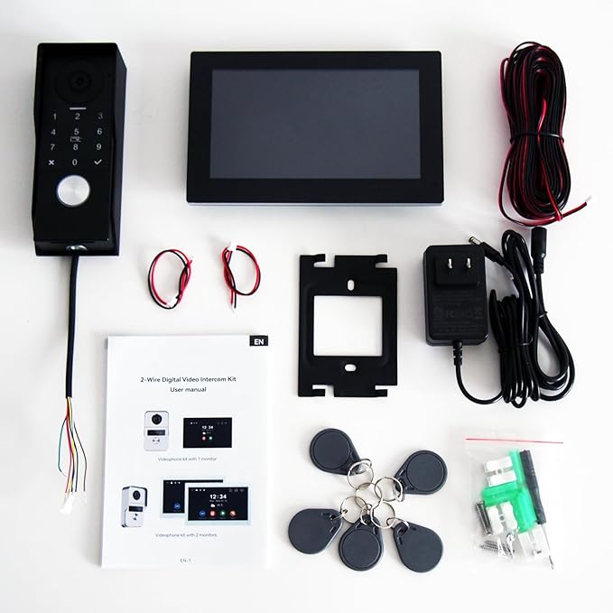 KeonBell Video Door intercom 2-Wired, doorbell withCamera, Full HD Camera - Image 10