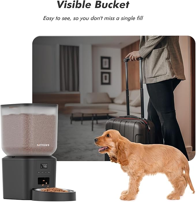 Automatic Dog Feeder - 8L/34 Cups Large Capacity Automatic Cat Food Dispenser - Image 9