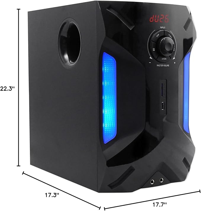 Rockville HTS56 1000W 5.1 Channel Home Theater System, LED Light Effects - Image 10